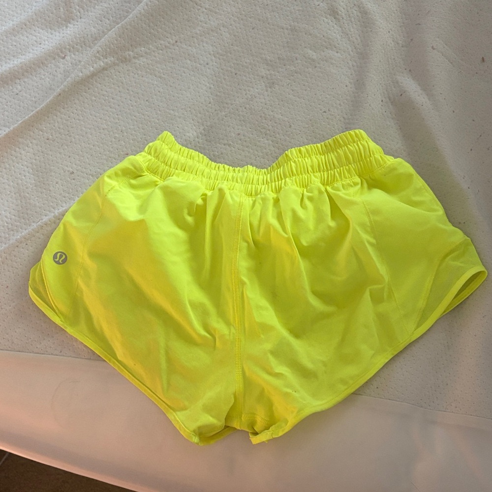 lululemon athletica Women's Bright Yellow Athletic Shorts